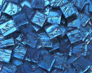 1sqft 4x 4 VAN GOGH Mosaic Glass Tile ELECTRIC BLUE  