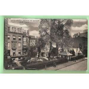    Postcard Little Church Arround Corner NYC 1935 
