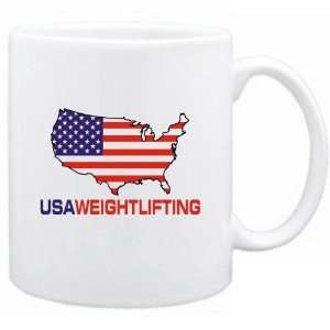  New  Usa Weightlifting / Map  Mug Sports