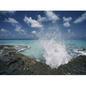  A Spray of Water Upon a Rocky Coast National Geographic 