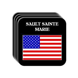  US Flag   Sault Sainte Marie, Michigan (MI) Set of 4 Mini 