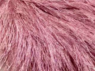 Rose Pink Extra Long Eyelash Yarn Dusty Rose Fun Fur 13277 FREEshUS 