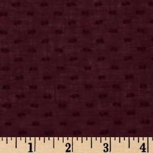   Lawn Swiss Dot Bordeaux Fabric By The Yard Arts, Crafts & Sewing