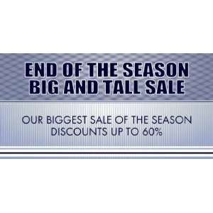   : 3x6 Vinyl Banner   Mens Big Tall Annual Suit Sale: Everything Else