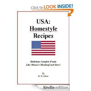 USA Homestyle Recipes R. D. Dalen  Kindle Store