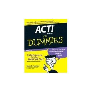 ACT by Sage For Dummies 9th EDITION [PB,2007] ( Paperback   2007)