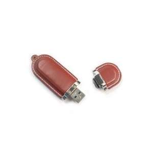  16GB Thumb Stick Clasp Leather USB Flash Drive Brown 