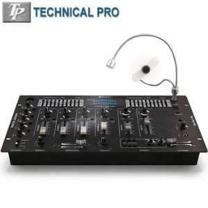  Technical Pro DJ B2FL 4 Channel Digital Pre Amp Mixer 