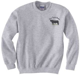 Black Angus Beef Bull Custom Embroidered Sweatshirt & T Sm Med L XL 
