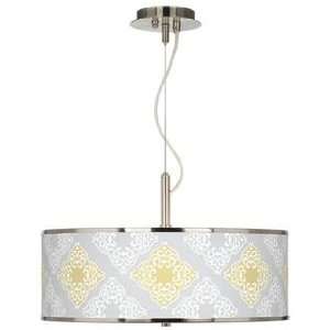  Aster Grey Giclee Glow 20 Wide Pendant Light: Home 
