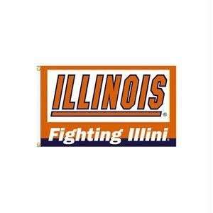    University Of Illinois NCAA 3 x 5 Flag