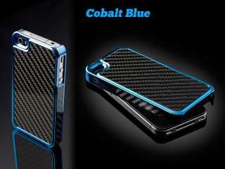 Ion Predator Zero Carbon Fiber Case for iPhone 4 / 4S BLUE AUTHORIZED 
