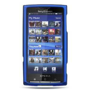  SONY ERICSSON X10 XPERIA CRYSTAL RUBBER CASE BLUE Cell 