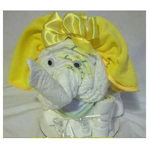    Baby Boy Girl Gift Basket Shower Gift Elephant Diaper Cake: Baby
