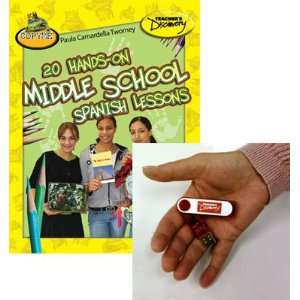   School Spanish Lessons Book on Flash Drive Teachers Discovery Books