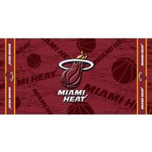 Miami Heat Beach Towel Featuring Colorfast Team Graphics Fiber 