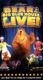 Bear In the Big Blue House   Live (2003, VHS) Children 043396090583 