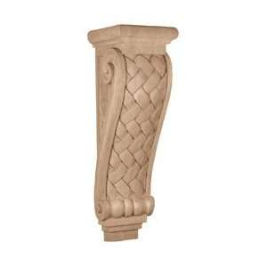   10 1/2D x 34H, Jumbo Basket Weave Corbel, Pine