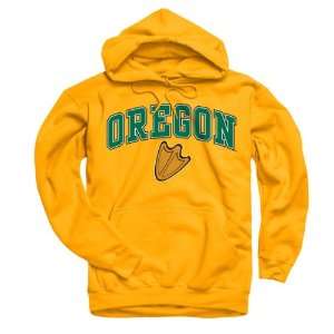  Oregon Ducks Gold Perennial II Hooded Sweatshirt Sports 
