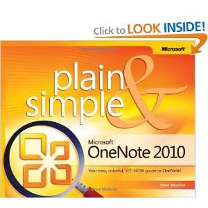  Microsoft OneNote 2010 Plain & Simple [Paperback] Peter 