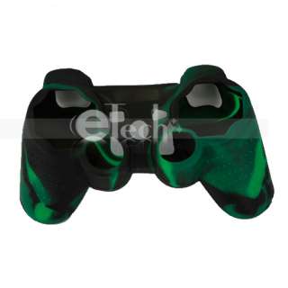New Silicone Case Cover for Sony Playstation 3 PS3 Controller Green 