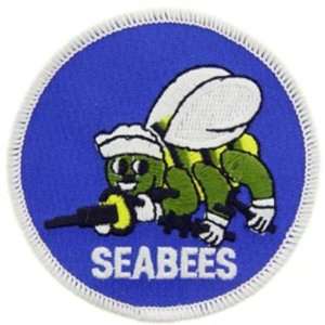  U.S. Navy Seabees Patch Blue & White 3 Patio, Lawn 