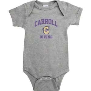 Carroll College Fighting Saints Sport Grey Varsity Washed Diving Arch 