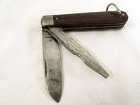 Early Vintage Ulster 2 Blade Pocket Knife w Beautiful Rosewood Handles 