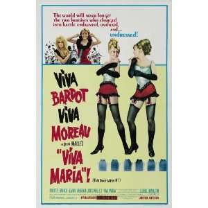  Viva Maria Poster C 27x40 Jeanne Moreau Brigitte Bardot 