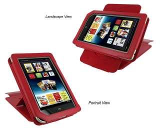 rooCASE Multi View Leather Case Cover Stand for Nook Color / Tablet 