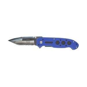 Valor Pocket Knife Blue w/Police Logo #3165 Sports 
