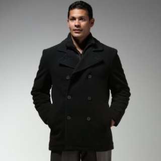 Kenneth Cole REACTION Mens Wool Pea Coat Clothing