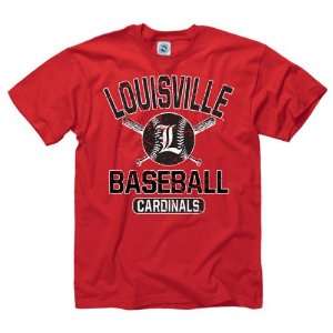    Louisville Cardinals Red Jock Baseball T Shirt: Sports & Outdoors