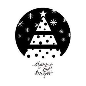 Unity Stamp Itty Bitty Unmounted Rubber Stamp Merry & Bright; 3 Items 
