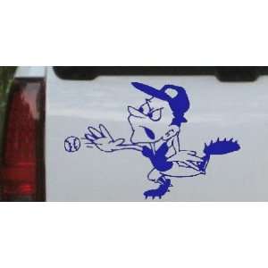 Fast Ball Baseball Sports Car Window Wall Laptop Decal Sticker    Blue 