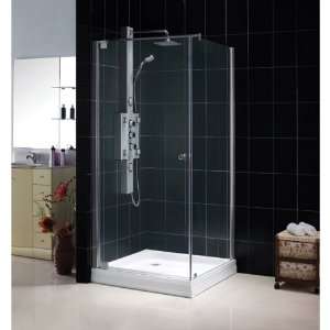  DreamLine TETRA 34 x 34 x 74 Frameless Glass Shower 