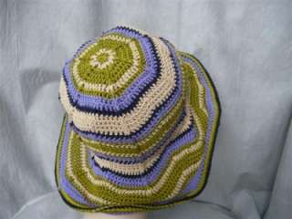 CLEARANCE NWT Missoni crochet knit wide brim cotton sun hat   L 