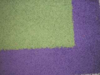   Rug made from Kathy Ireland Young Attitudes Lime Green and Purple