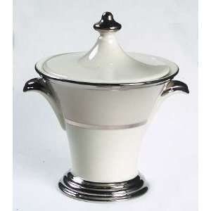  Lenox China Ivory Frost Sugar Bowl & Lid, Fine China 
