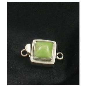    LIME GREEN TURQUOISE STERLING CLASP CUSHION!~: Everything Else