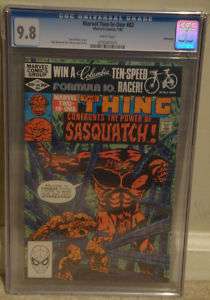 MARVEL TWO IN ONE #83 cgc 9.8 THE THING and SASQUATCH  