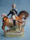 TITLED STAFFORDSHIRE FIGURE OF MARSHAL ARNAUD HORSEBACK