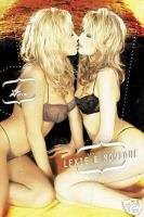 NEW* VIVID GIRLS LEXIE AND MONIQUE KISS WALL POSTER  