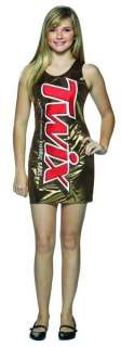 Twix Candy Bar Wrapper Tank Dress Costume Teen New  