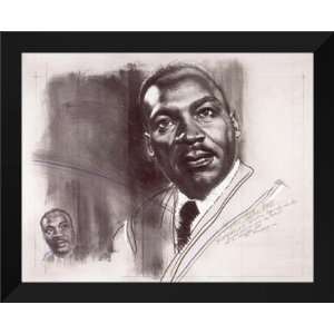  Herbert Joos FRAMED Art 26x32 Martin Luther King