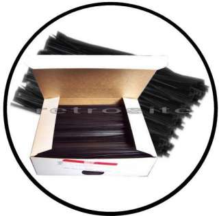 500 BLACK 6 Plastic Twist Ties 6 inch for many uses  