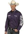   Mens DODGE RAM RODEO Fully Embroidered LOGO Shirt   XL   Purple