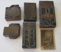 Old Copper Engraved Print Blocks WAKEFIELD RATTAN CO. Wicker 