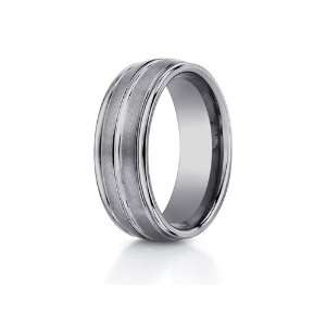 Benchmark® 8mm Comfort Fit Tungsten Carbide Wedding Band / Ring Size 