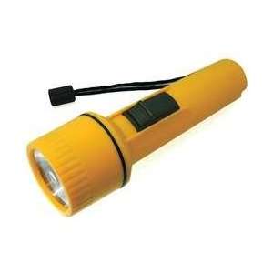   6AHC0 Industrial Flashlight, D, Incandescent, Ylw